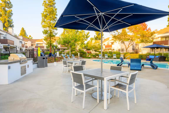 Pool Side Dining at Sendero Huntington Beach, California, 92647