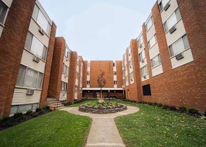 Courtyard Green Space at Five High, West Hartford, Connecticut