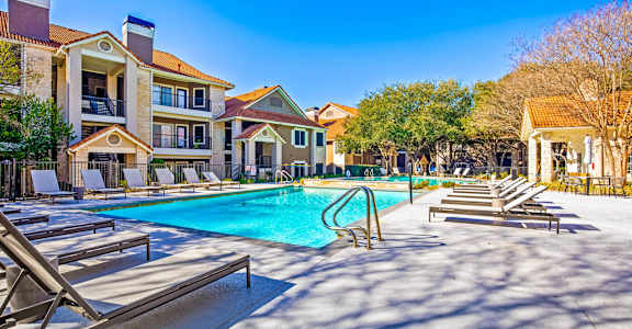 the pool at The Olivine in North Austin, Texas