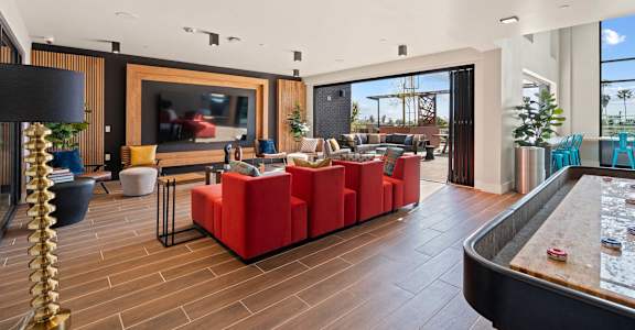 Clubhouse at AMP 30 Apartments, San Diego, CA