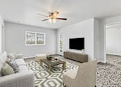 Thumbnail 12 of 32 - Living room area at Red Rock Apartments, Rapid City