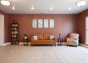 Thumbnail 2 of 6 - a living room with a couch and two chairs