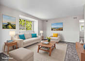 Thumbnail 2 of 17 - Living Area With Virtually Staged Furniture at Signature Collection, Alabama