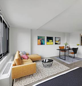 Living Room With Dining Area at Sherwood at Southern Towers, Alexandria, VA