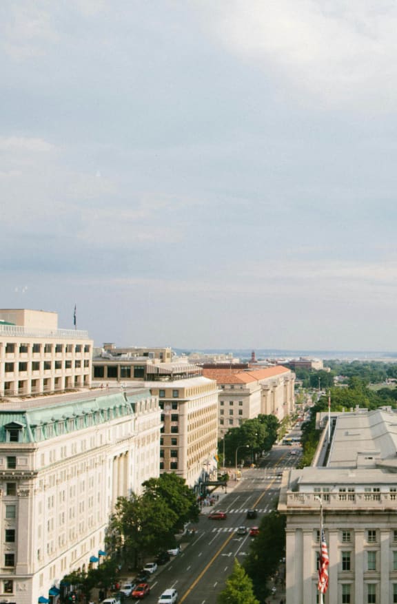 a view from the roof of the capitol building
