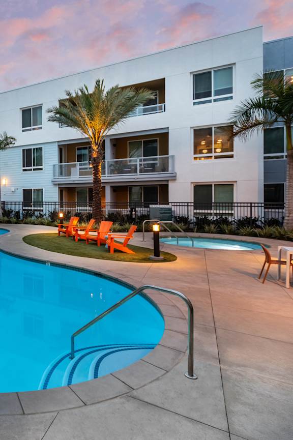 Pool at Bevel Apartments in San Diego CA