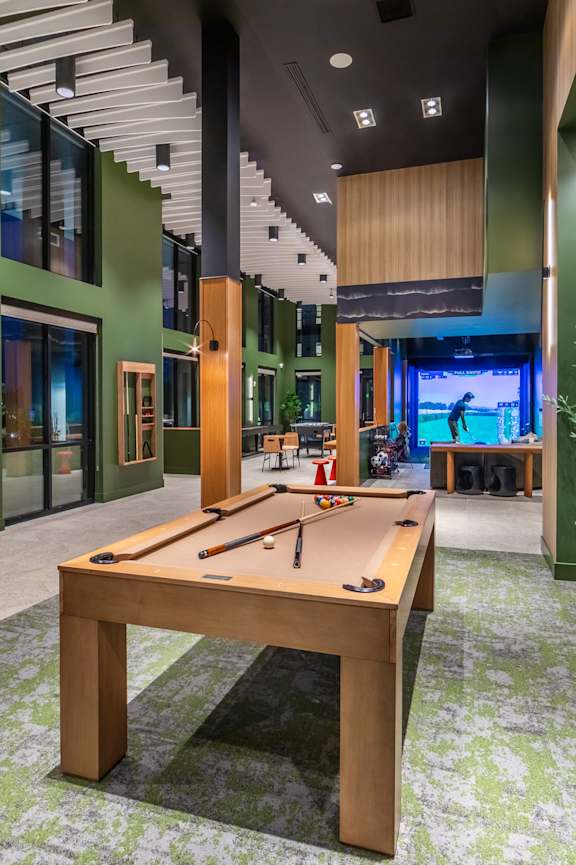 Game room at The Brynn in Kirkland WA