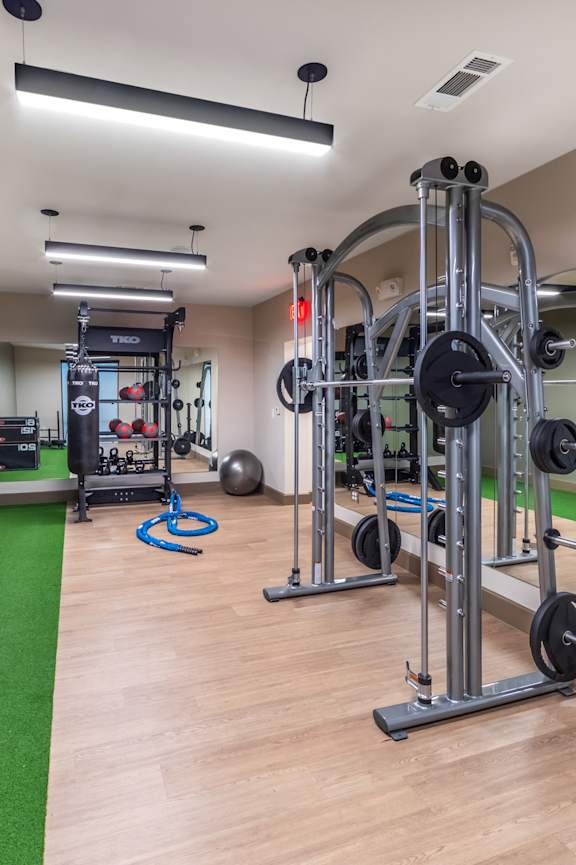 Fitness center at Cala Apartments in Austin TX
