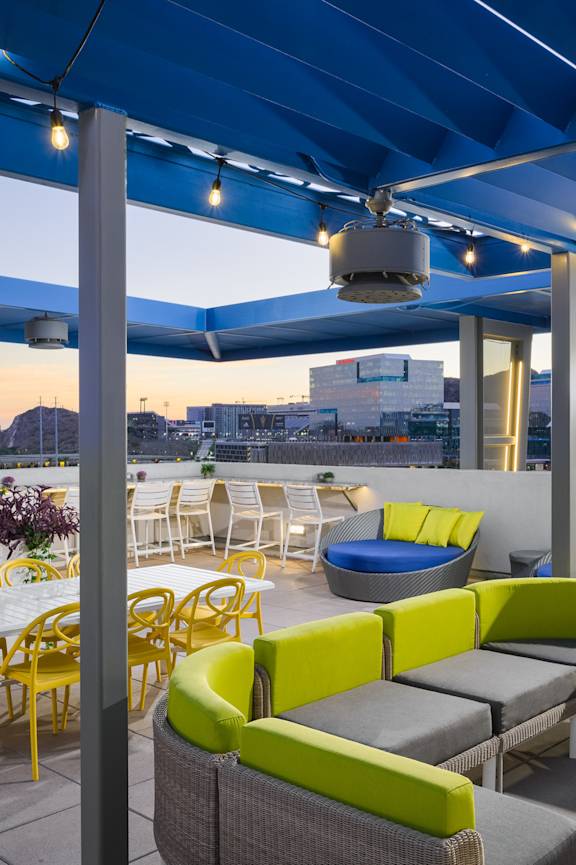 Patio at Nore Town Lake in Tempe Arizona