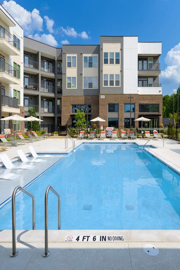 Outdoor pool at Verge Apartments in Atlanta GA