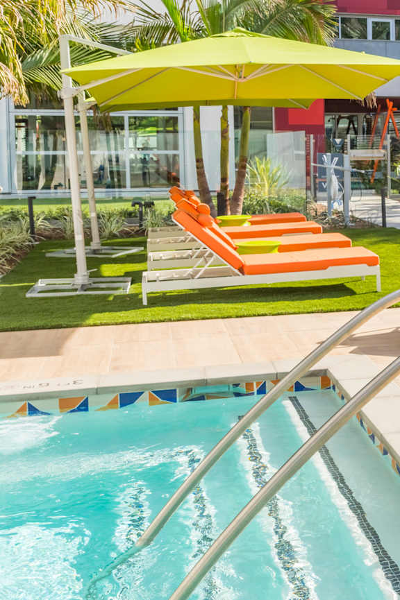 Pool cabana at Vita Apartment Homes in Orange CA