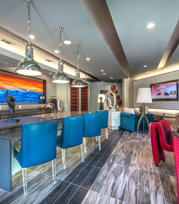 Lobby Bar at South Side Flats in Dallas, TX 75215