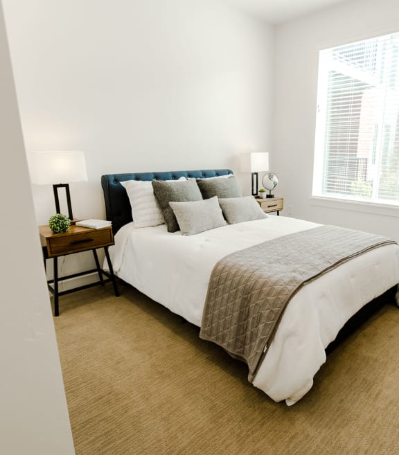 Primary Bedroom at Foothill Lofts in Logan Utah