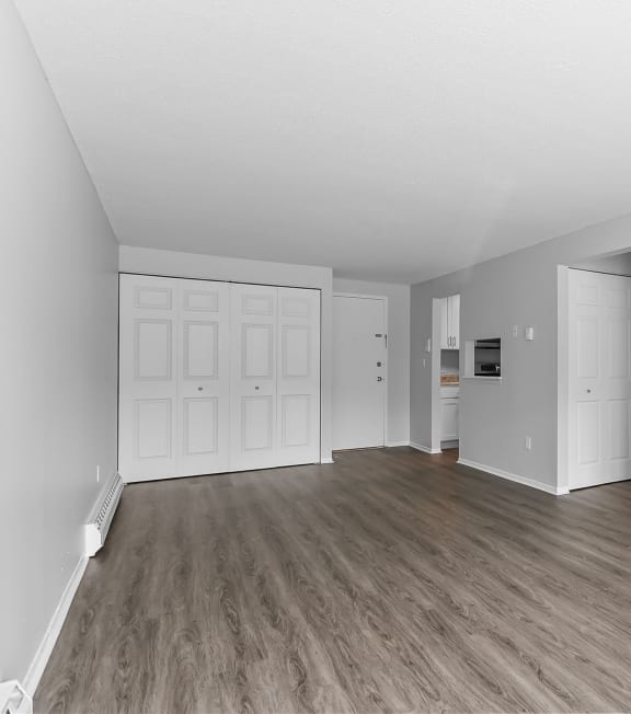 Empty room at Gull Harbor Apartments in New London, CT, 06320