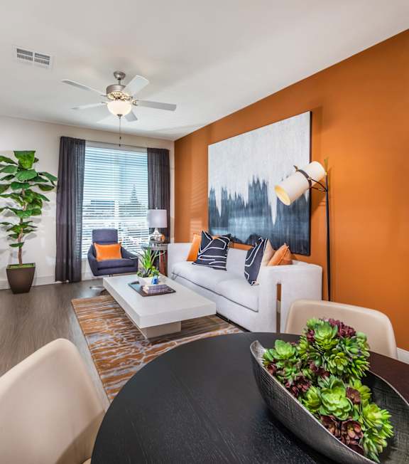Living room at 808 West in San Jose CA