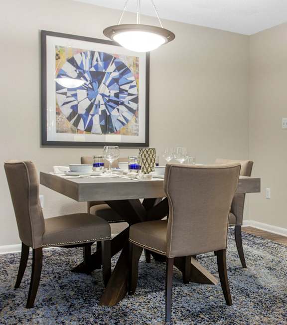 Dining room at Cobalt Springs Apartment Homes in Taylors SC