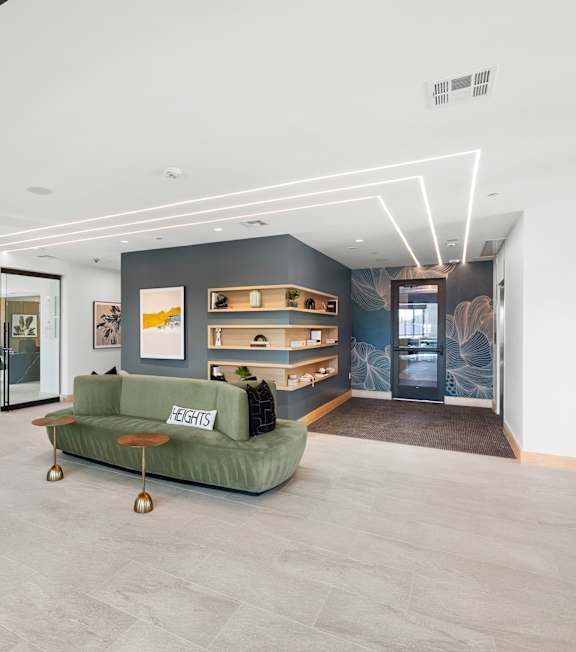 Modern social space at East Bend in Houston TX