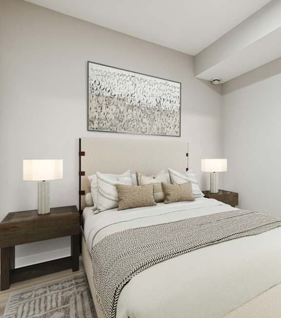 Bedroom at Riverpark Apartments in Redmond WA