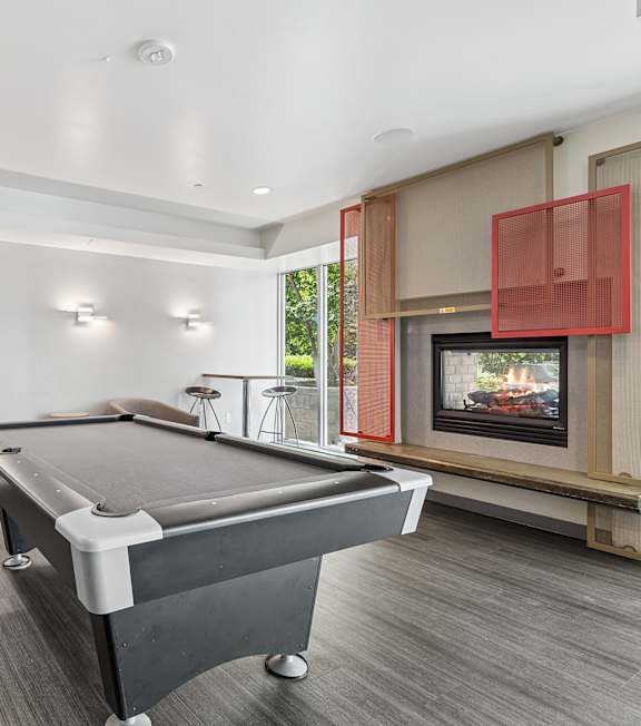 Social lounge at Riverpark Apartments in Redmond WA