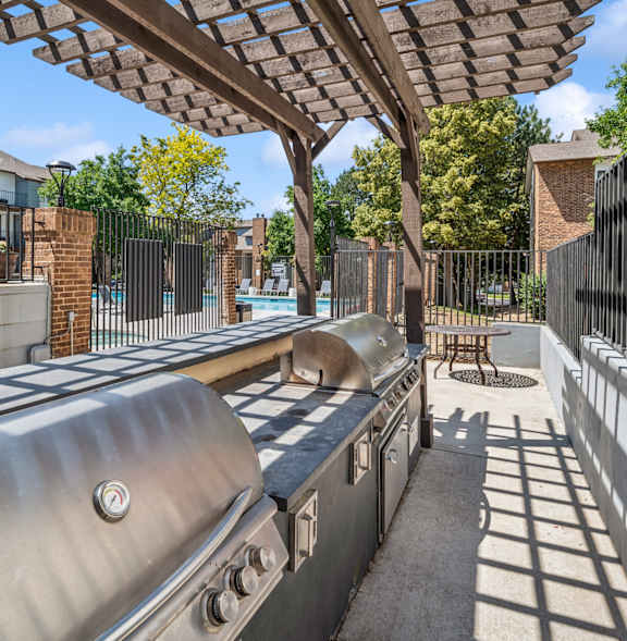 Outdoor area at Sky Rock Apartments in Longmont CO