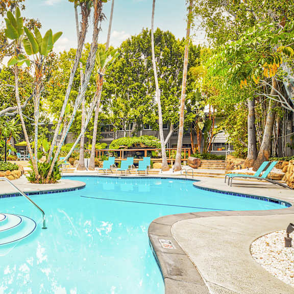 the swimming pool at the resort on cuttyhunk