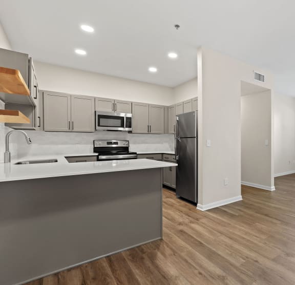Spacious Kitchen at Switchback on Platte Apartments, Colorado