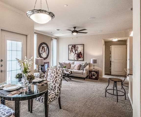 Le Mirage Apartments Living Room Apartment for rent near Odessa, TX