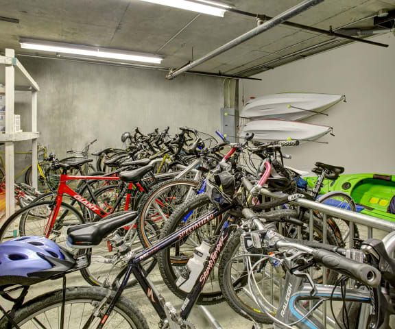 St. James Tower bike storage Apartments in Seattle, WA