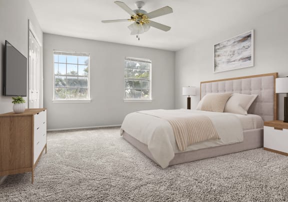 Modern Bedroom at Chevy Chase in TX 78752