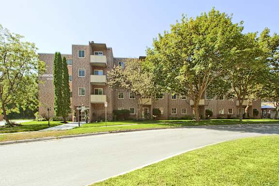 the building where the apartment is located