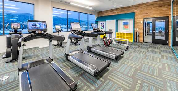 Fitness center at Embark Apartments in Fremont CA