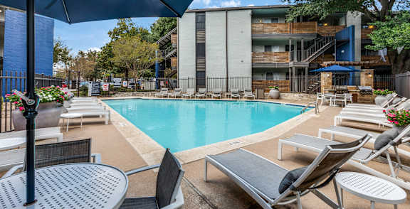 Pool at Mission James Place Apartments in Austin Texas