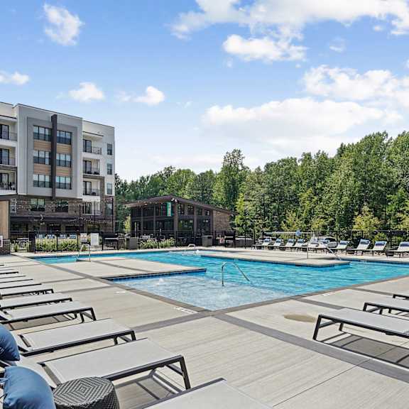 Pool at Vintage Raleigh West Apartments, Raleigh, NC