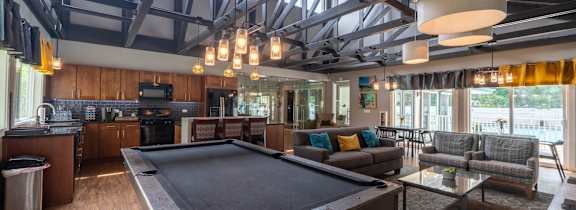 Outdoor courtyard at TLC Grand Apartments, Deerfield, IL 60015