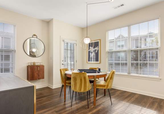 Dining area at The Residences at Stevens Pond
