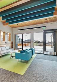 Lobby area at Bridge Meadows Redmond Apartments, Redmond