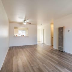 living room facing toward the kitchen