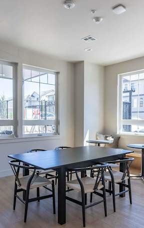 A dining room with a table and chairs at Westgate Apartment Homes, Pendleton, OR, 97801