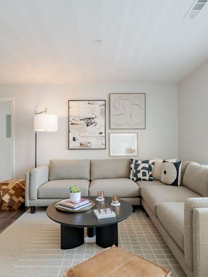 Spacious Living Room at The Residences at Stevens Pond in Saugus, MA 01906