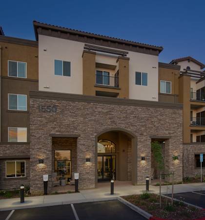 Main entrway for Talavera Apartments