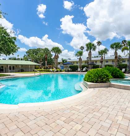Pool at Imperial Gardens Apartments, Clearwater, FL, 33764