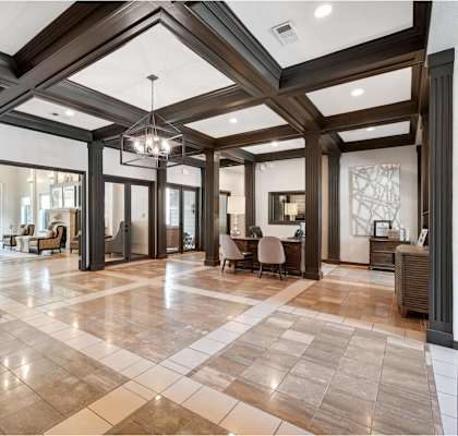 the lobby at 1861 auberge resort and spa in dripping springs tx