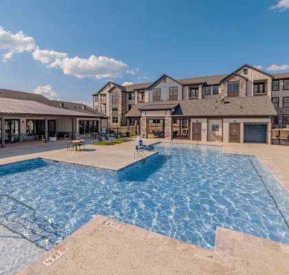 Sparkling Pool at Evolve at Parkway Apartment Homes, North Carolina