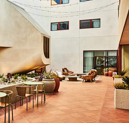 Outdoor Lounge Area at 810 Ashland, Santa Monica, CA 90405