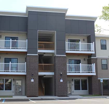 Building Exterior at Gladstone Apartments, Indiana