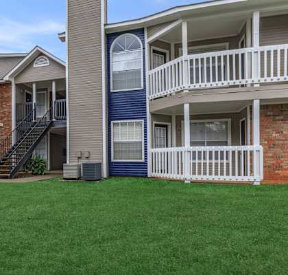 our apartments have a spacious yard and balconies at The Davis Apartments, Huntsville, 35816