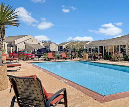 Acacia Park Apartments Outdoor Pool Apartment rentals near Midland, TX. 