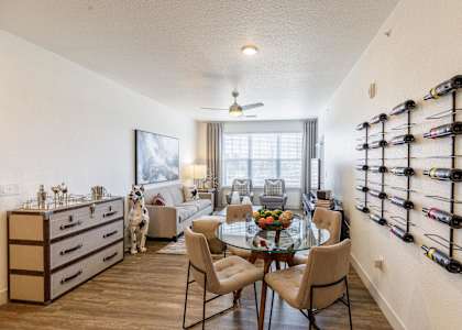 Living room and Dining room at Auburn Brook, Colorado, 80109