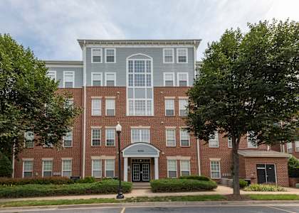 Exterior of entry way at The Montgomery Apartments in Bethesda MD