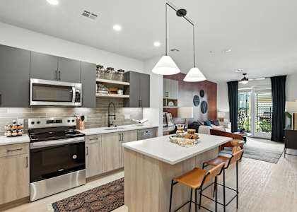 Modern kitchen at Station 316 in Woburn MA